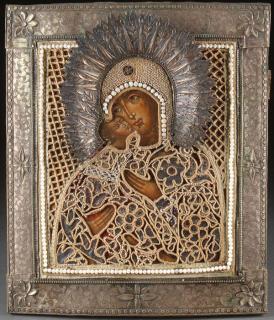 Appraisal: FINE RUSSIAN ICON TH CENTURY A RUSSIAN ICON OF THE