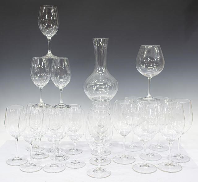 Appraisal: lot of Riedel colorless glass stemware and decanter all with