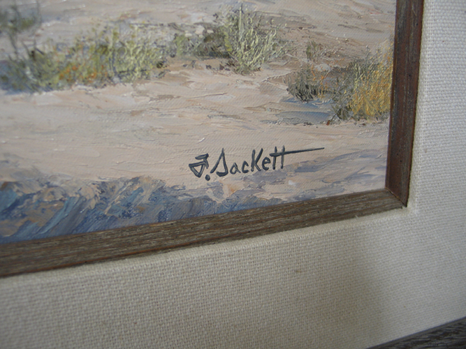 Appraisal: FLORENCE SACKETT Chewalah Wa born -active in Oregon Oil on