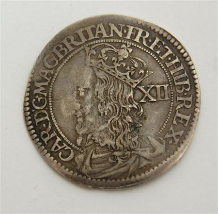 Appraisal: Charles I twelve shilling third coinage S VF