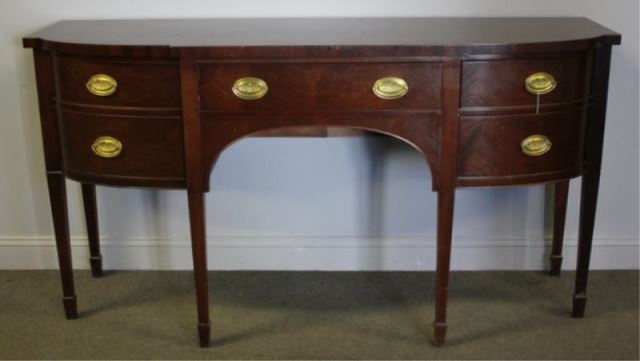 Appraisal: Mahogany Sheraton Style Sideboard From a Bronxville NY estate Dimensions