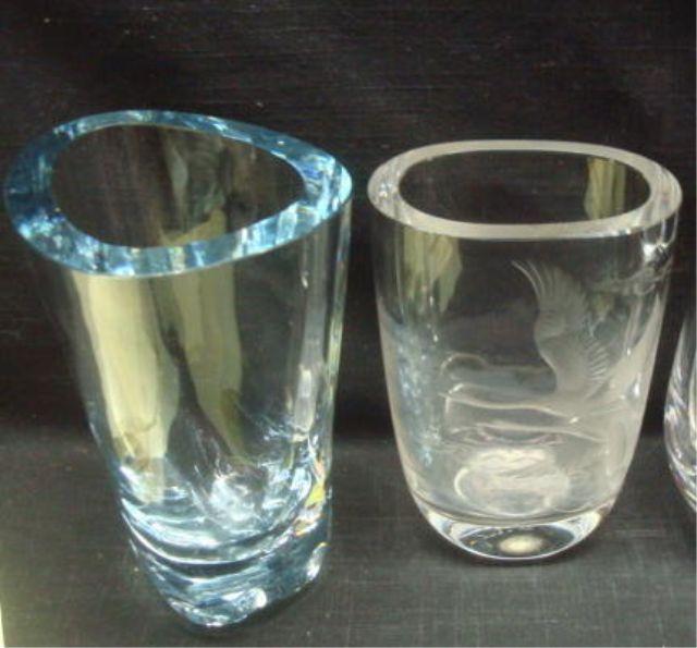 Appraisal: Signed Midcentury Glass Vases Look to be signed Stromberg and