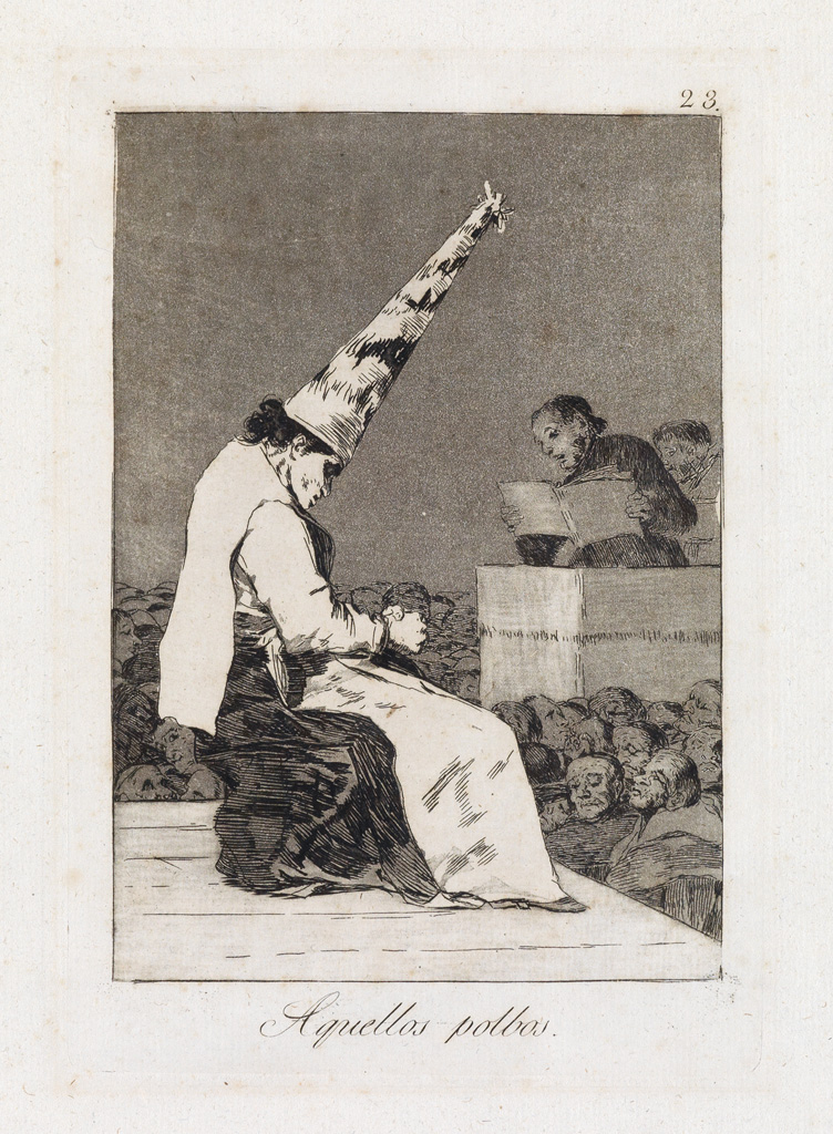 Appraisal: FRANCISCO JOS DE GOYA Aquellos polbos Aquatint and etching circa