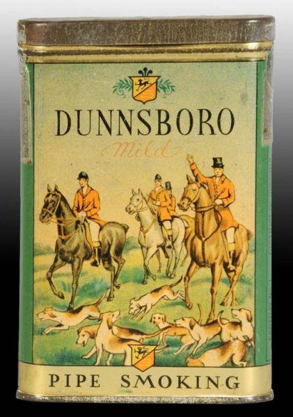 Appraisal: Dunnsboro Vertical Pocket Tobacco Tin Description Manufactured by the Chas