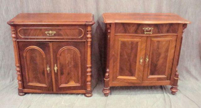 Appraisal: Two Victorian Door Cabinets From a Hartsdale estate Dimensions x