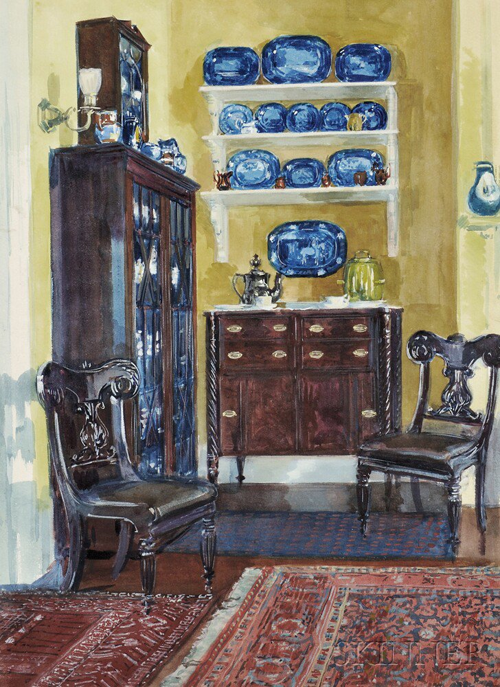 Appraisal: Louis Charles Vogt American - Blue and Gold A Home