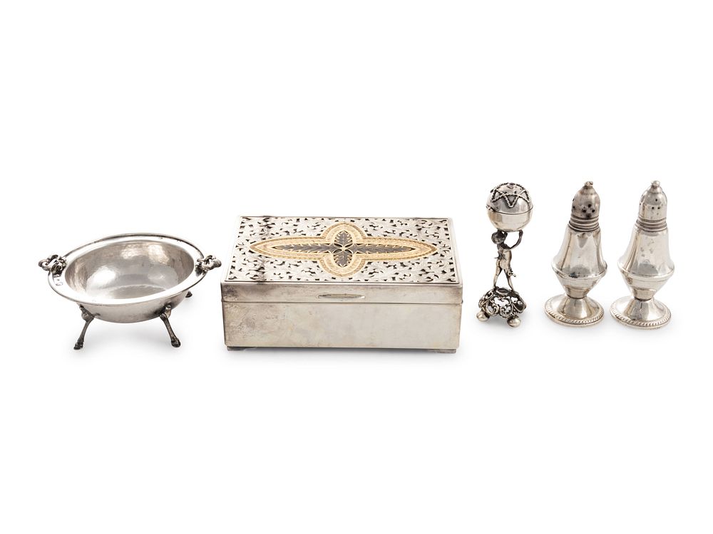 Appraisal: A Collection of Silver Table Articles A Collection of Silver