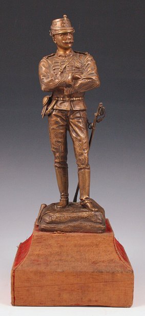 Appraisal: ANFRIE Charles French - French Soldier BRONZE ''h incised signature