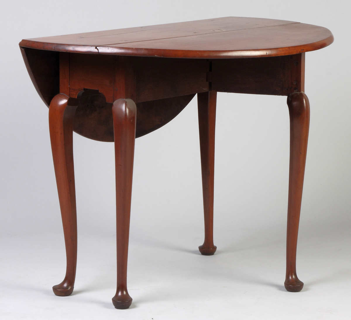 Appraisal: New England Queen Anne Cherry Diminutive Drop Leaf Table C