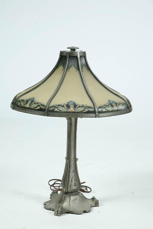 Appraisal: TABLE LAMP Signed Bradley Hubbard The Art Deco table lamp