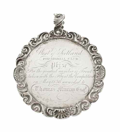 Appraisal: Scotland West of Scotland Piscatorial Club uniface silver prize medal