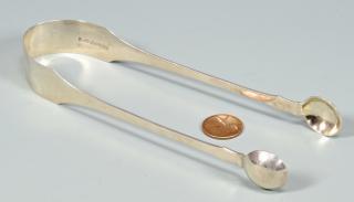 Appraisal: B B Marsh KY Coin Silver Tongs Kentucky Coin Silver