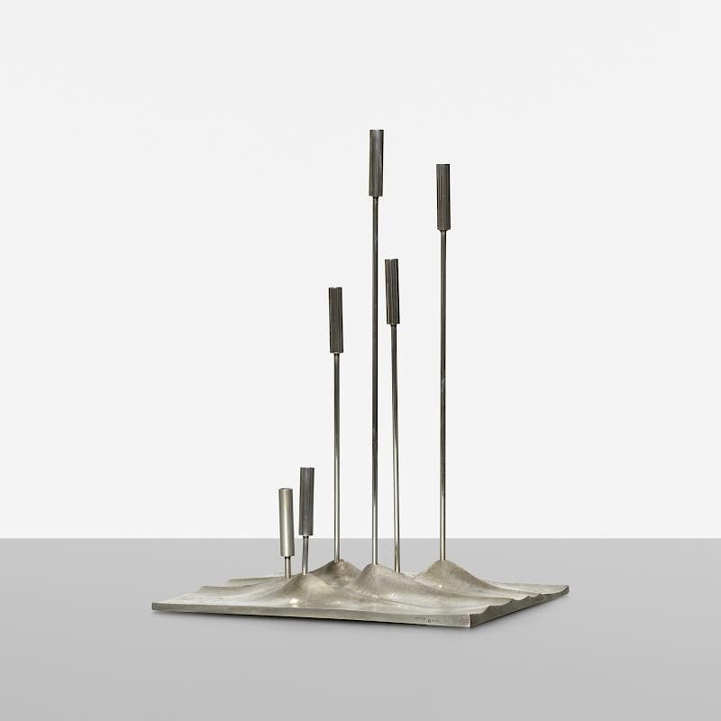 Appraisal: Tapio Wirkkala Sol Lunaire candelabrum Tapio Wirkkala Sol Lunaire candelabrum