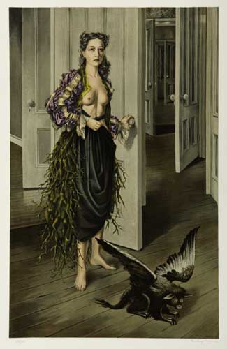 Appraisal: DOROTHEA TANNING Birthday Self-Portrait at Age Color lithograph x mm