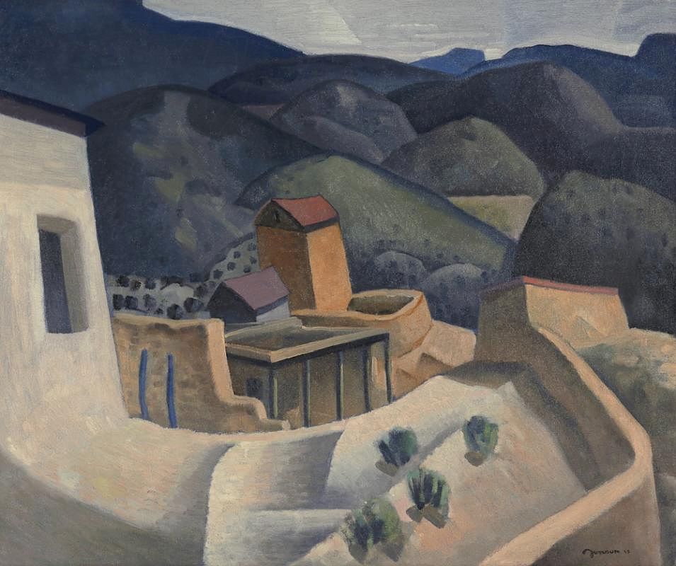 Appraisal: Untitled New Mexico Vista by Raymond Jonson Raymond Jonson -