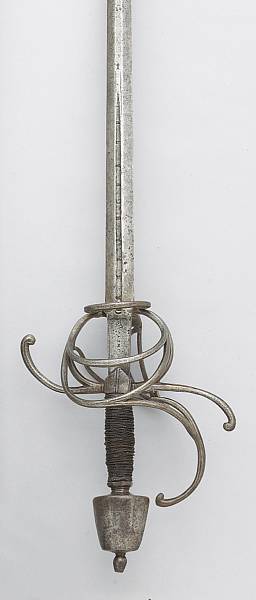 Appraisal: An Italian swept hilt rapierearly th century The inch blade