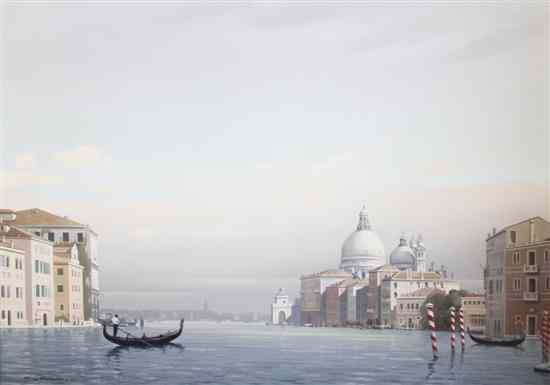 Appraisal: Pierre de Clausades - oil on canvas Venice Le Grand