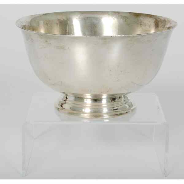 Appraisal: Paul Revere Reproduction Sterling Bowl American a sterling silver footed