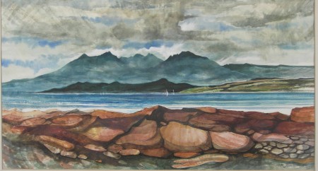 Appraisal: GORDON H WYLLIE R S W SCOTTISH - ARRAN FROM