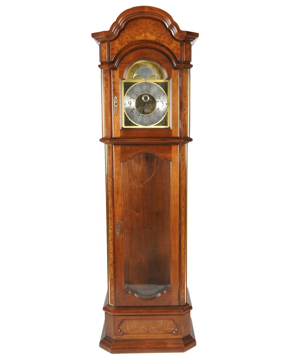 Appraisal: HOWARD MILLER TALL CASE CLOCKwith mercury pendulum three weights crank