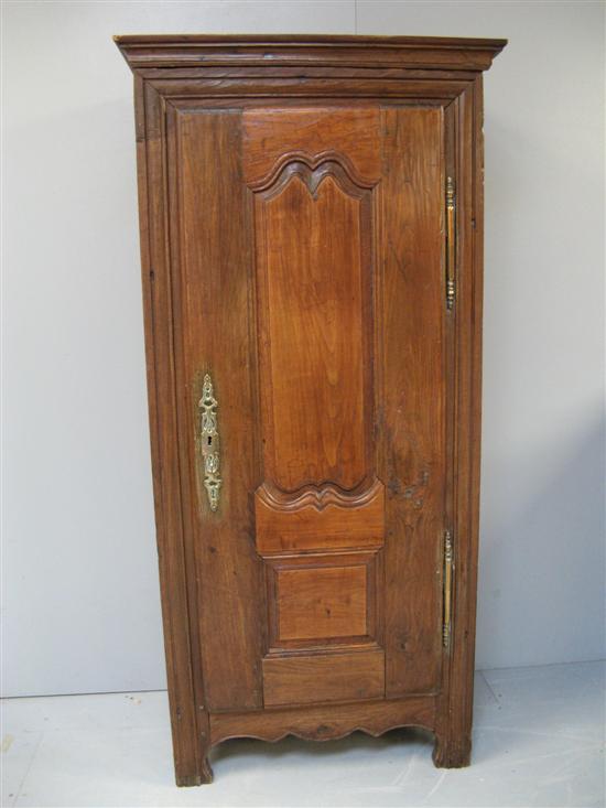 Appraisal: French oak and chestnut armoire th century with carved panelled