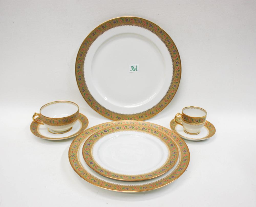 Appraisal: CHARLES FIELD HAVILAND CHINA SET sixty-seven pieces comprised of dinner