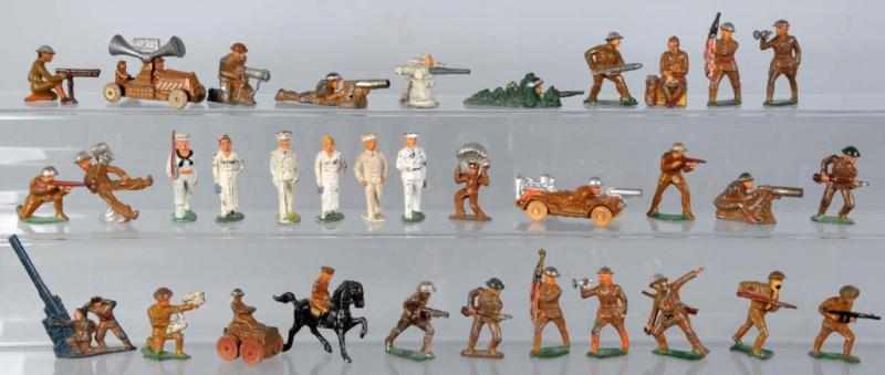 Appraisal: Lot of Dimestore Toy Soldiers Description Consists of Barclay Manoil