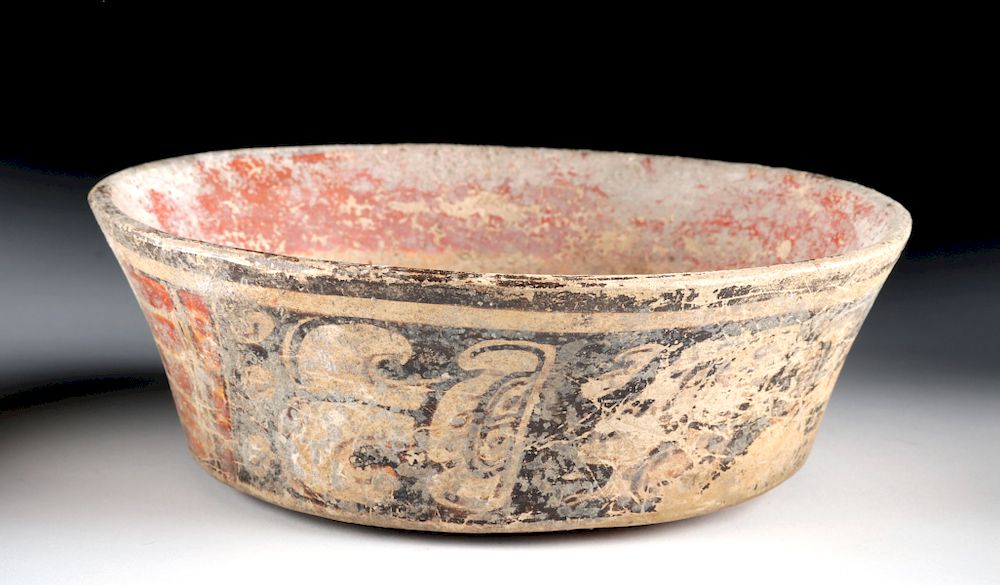 Appraisal: Maya Peten Polychrome Bowl Pre-Columbian Guatemala Peten Basin Maya Late