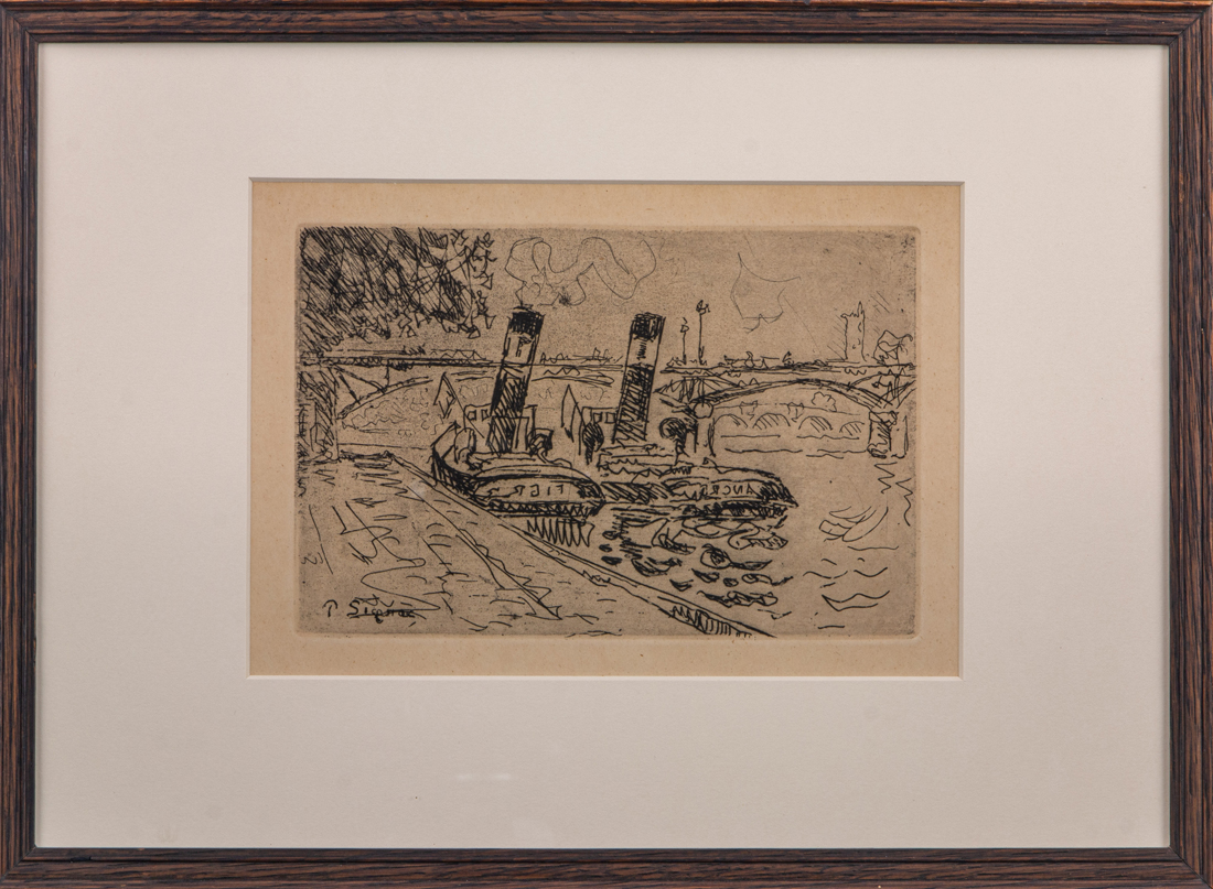 Appraisal: PRINT PAUL SIGNAC Paul Signac French - Paris Le Pont