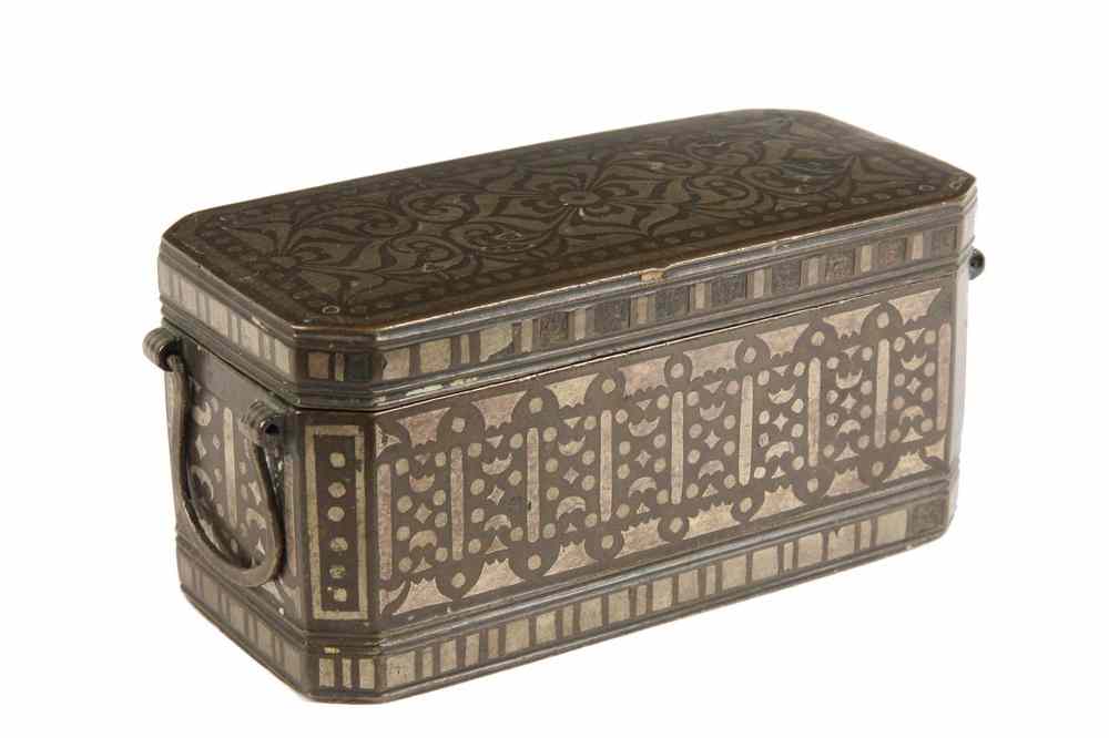 Appraisal: EARLY METAL BOX - th c or Earlier mixed metal