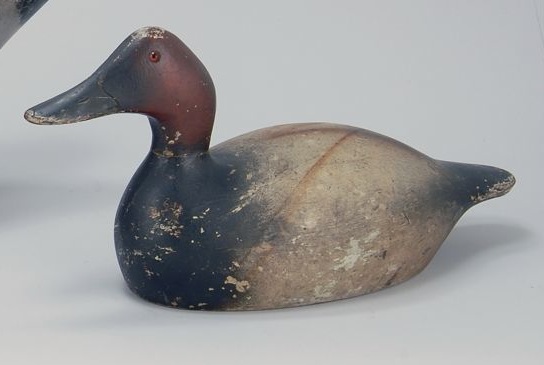 Appraisal: EVANS DECOY FACTORY CANVASBACK DRAKE With stamp on bottom