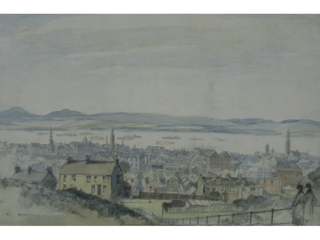 Appraisal: ROBERT EADIE RSW - Wash over pencil 'Greenock' signed x