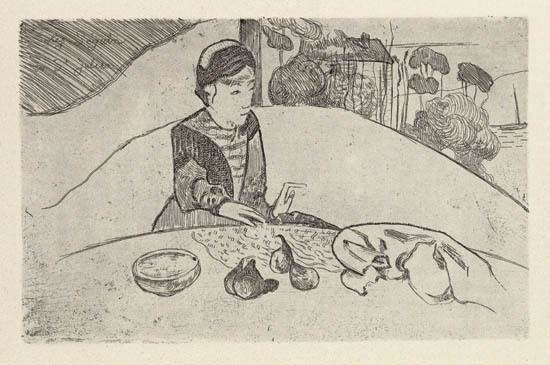 Appraisal: PAUL GAUGUIN La Femme aux Figues Etching printed in black