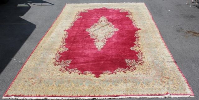 Appraisal: Vintage Palace Size Handmade Kirman Carpet From a Scarsdale NY