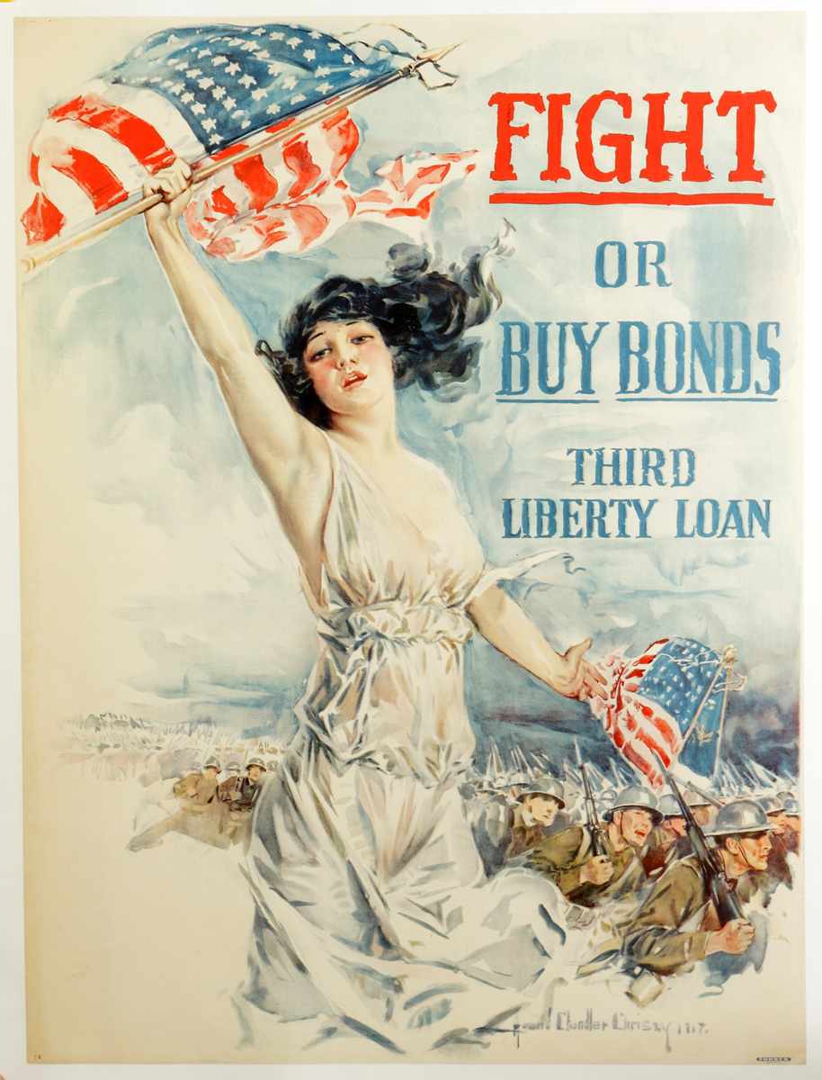 Appraisal: Fight or Buy Bonds rd Liberty Loan Forbes Boston Condition