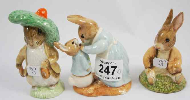 Appraisal: Royal Albert Beatrix Potter Figures Benjamin Bunny Sat on a