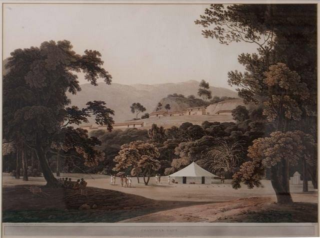 Appraisal: THOMAS WILLIAM DANIELL - 'Coaduwar Gaut' aquatint engraving hand coloured