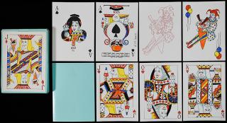 Appraisal: Elaine Lewis Ices Playing Cards Bradford J OB Mint Courts