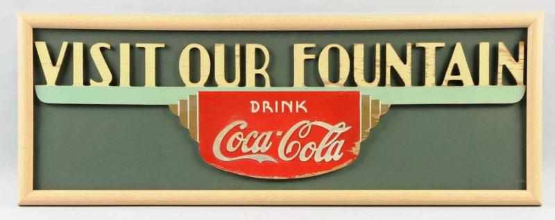 Appraisal: Rare Coca-Cola Kay Displays Sign s Framed under glass Displays