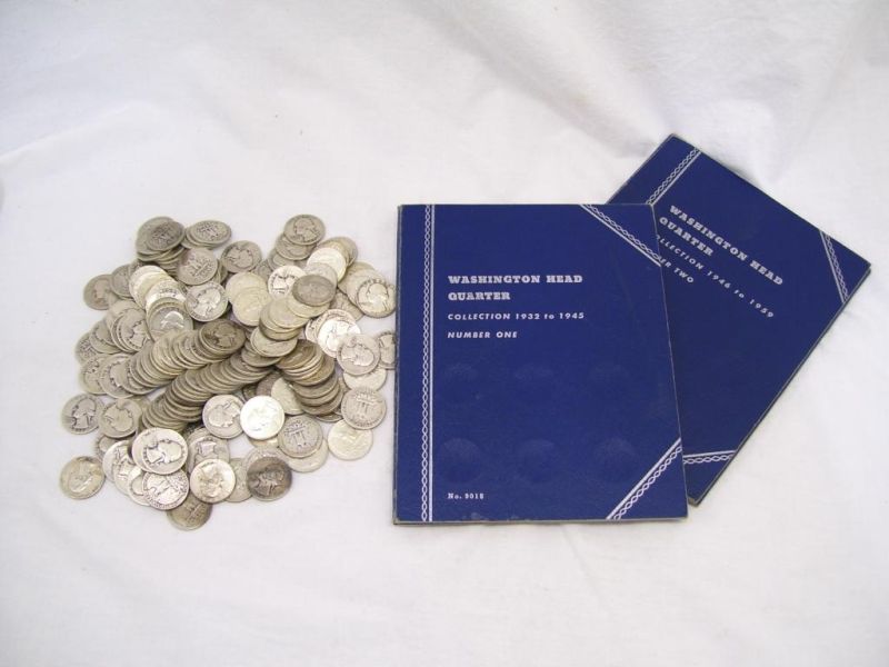 Appraisal: - Silver Washington Head Quarters Blue book Collection to Number