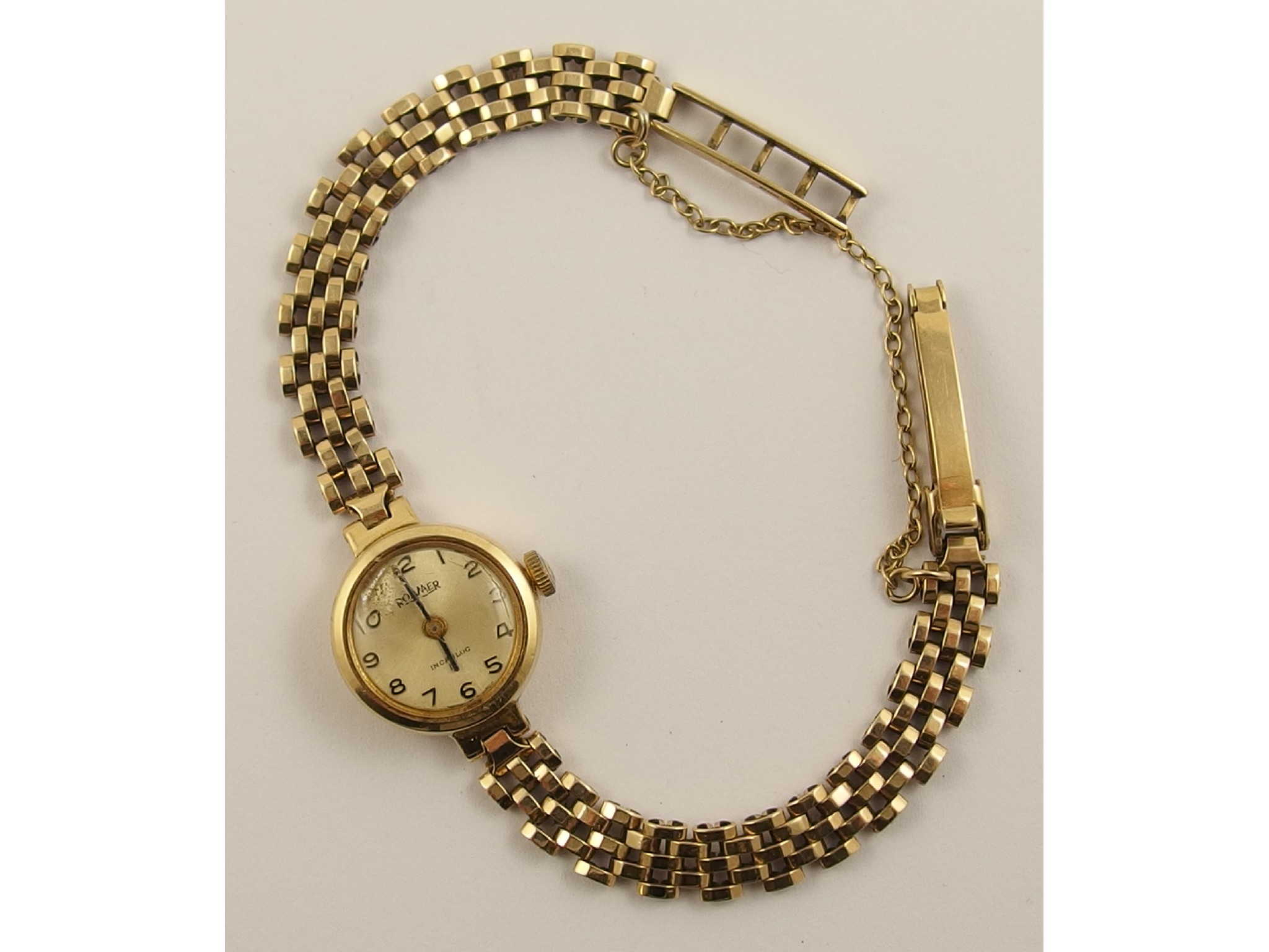 Appraisal: A ct ladies Roamer watch and strap weight including mechanism