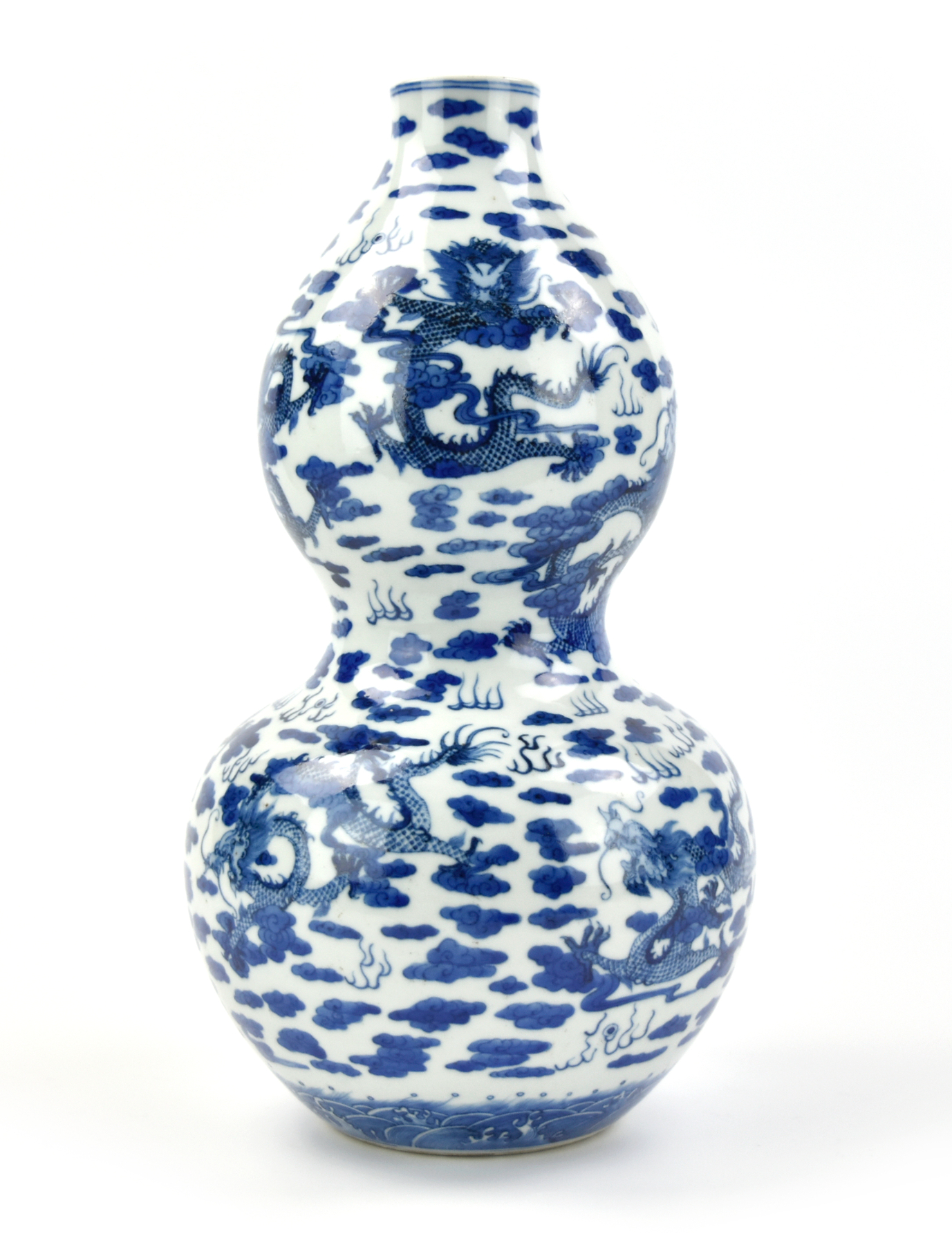 Appraisal: Chinese th C Potted with a globular lower bulb rising