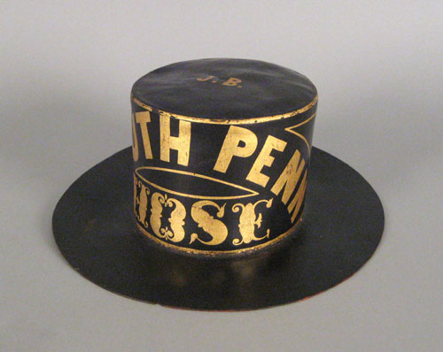 Appraisal: Philadelphia painted South Penn Hose Co fire hat th c