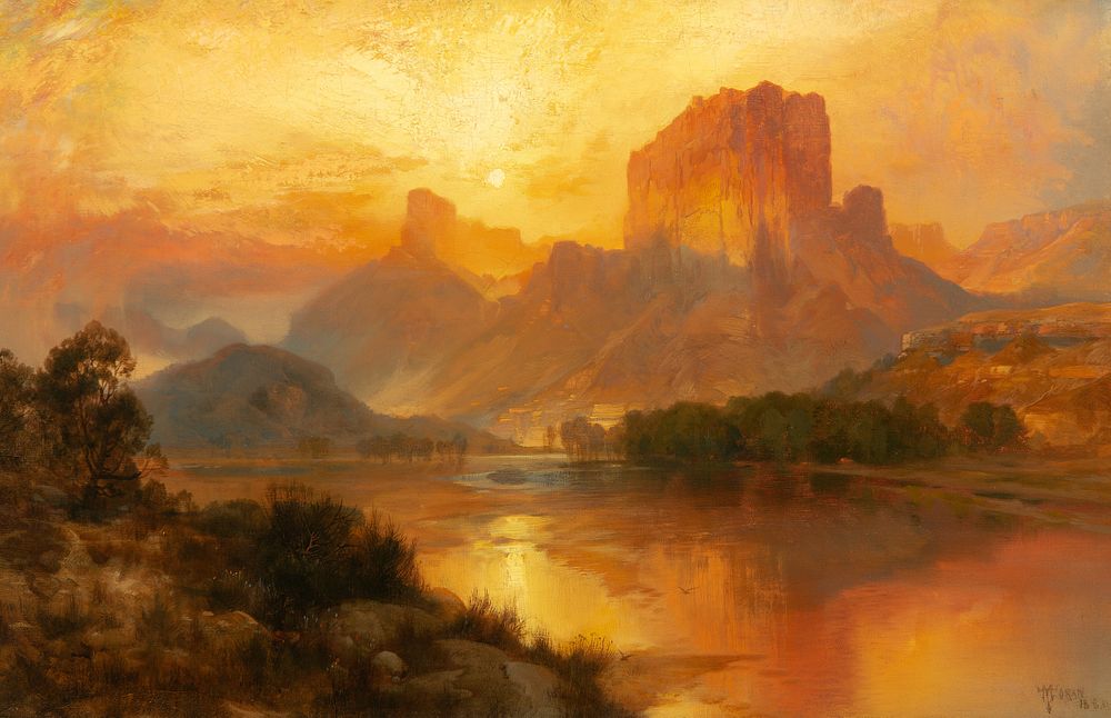 Appraisal: Thomas Moran - Green River Wyoming Thomas Moran - Green