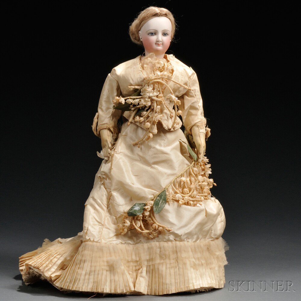 Appraisal: Bisque Head Smiling Lady Doll by Bru France late th