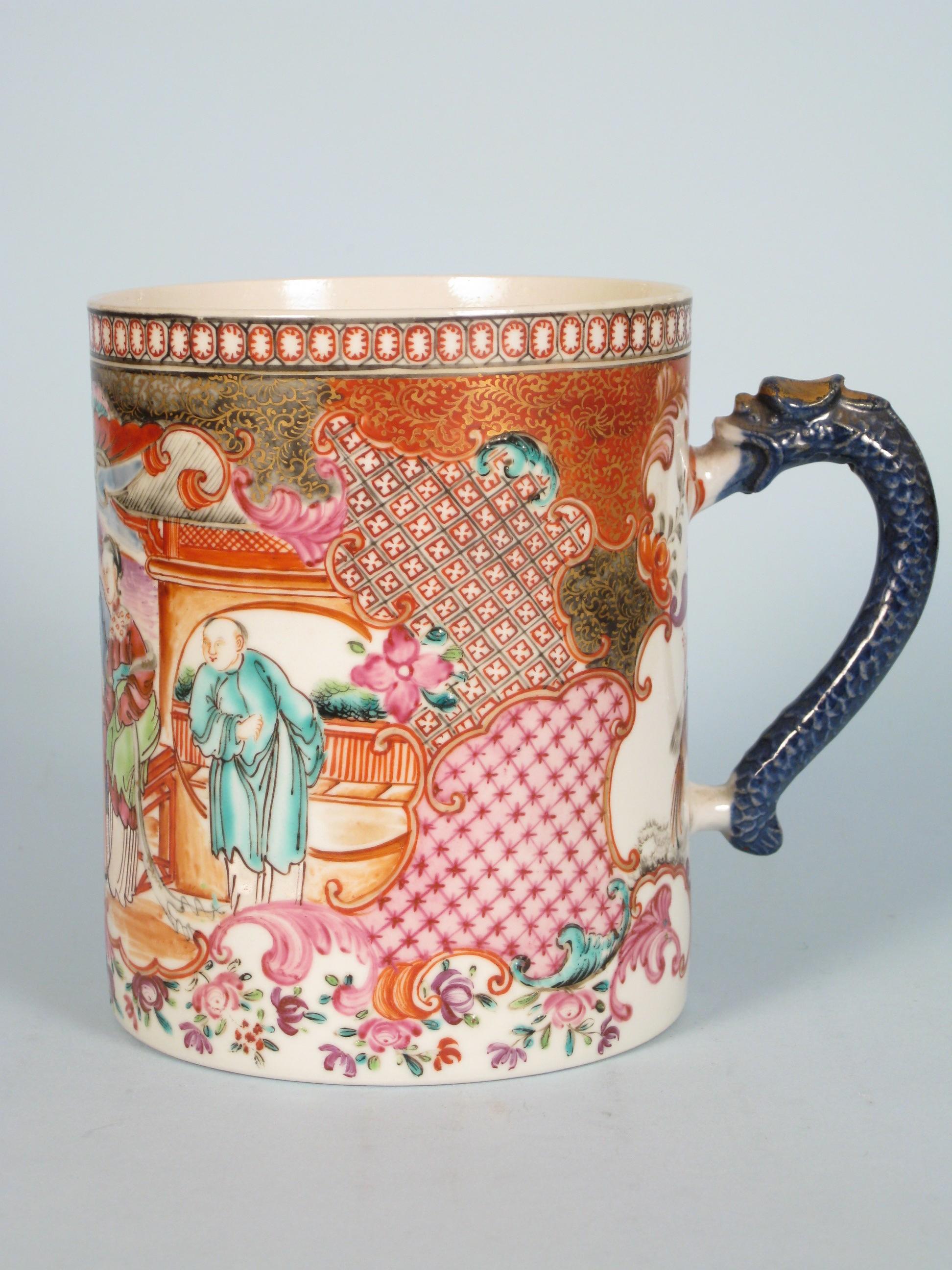 Appraisal: An early th Century Chinese Mandarin Mug painted reserves of