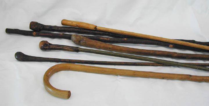 Appraisal: Collection of Seven Continental Walking Sticks comprised of a tall