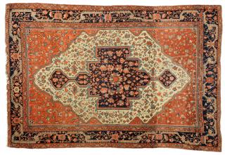 Appraisal: ANTIQUE FERRAGHAN SAROUK RUG CENTRAL PERSIA ANTIQUE FERRAGHAN SAROUK RUG