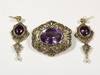 Appraisal: JEWELRY SUITE - A three piece suite consisting of a