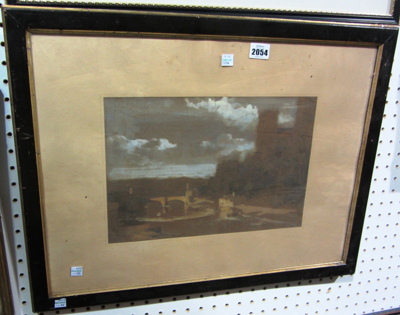 Appraisal: A group of assorted watercolours prints and engravings including a